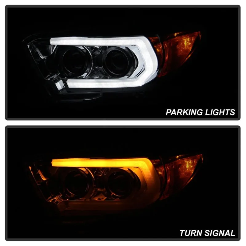 Spyder 16-18 Toyota Tacoma Signature (SR5 Model) Projector Headlights - Chrome (PRO-YD-TT16-LB-C) (spy5085825)