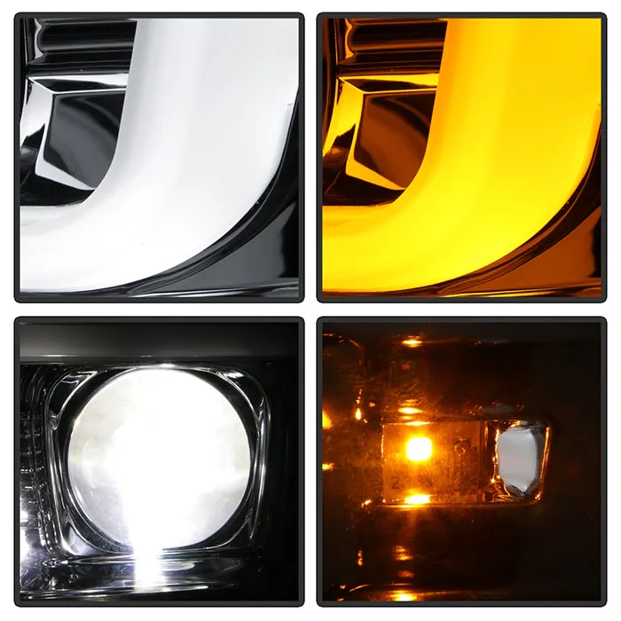 Spyder Projector Headlights Ford F250 F350 F450 Super Duty (08-10) High-Power LED Module Equipped / Halogen Style