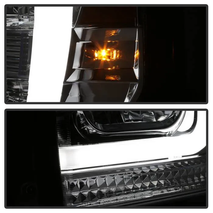 Spyder Projector Headlights Ford F250 F350 F450 Super Duty (08-10) High-Power LED Module Equipped / Halogen Style
