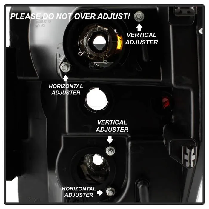 Spyder Projector Headlights Ford F250 F350 F450 Super Duty (08-10) High-Power LED Module Equipped / Halogen Style