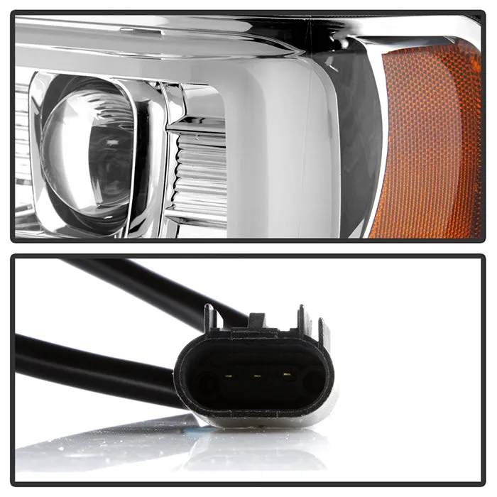 Spyder Projector Headlights Ford F250 F350 F450 Super Duty (08-10) High-Power LED Module Equipped / Halogen Style