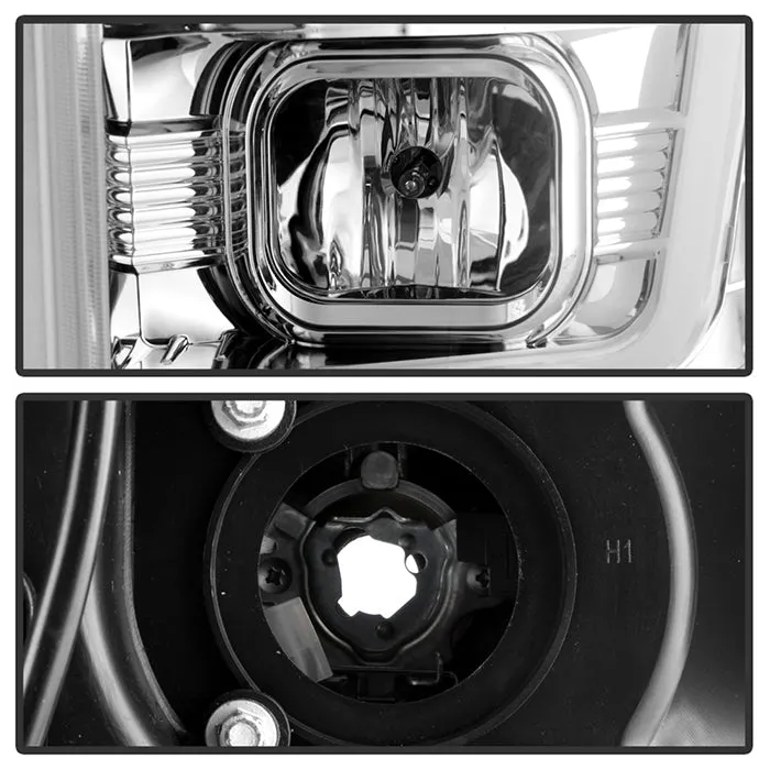 Spyder Projector Headlights Ford F250 F350 F450 Super Duty (08-10) High-Power LED Module Equipped / Halogen Style