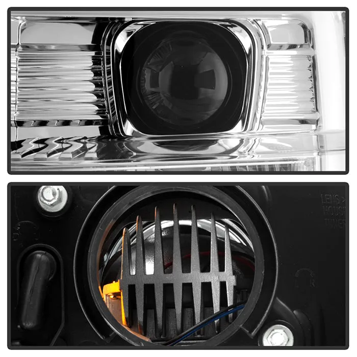 Spyder Projector Headlights Ford F250 F350 F450 Super Duty (08-10) High-Power LED Module Equipped / Halogen Style