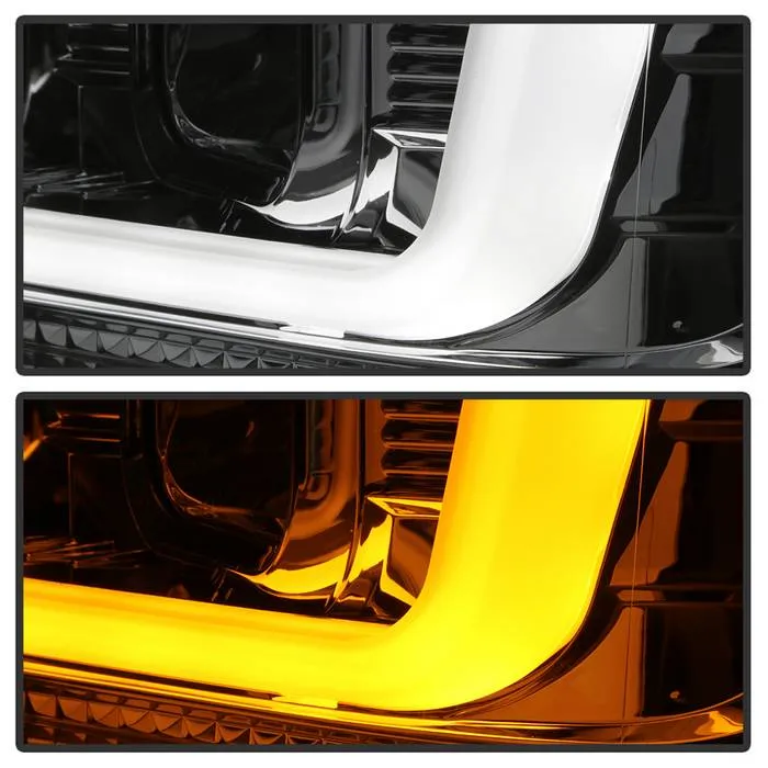 Spyder Projector Headlights Ford F250 F350 F450 Super Duty (08-10) High-Power LED Module Equipped / Halogen Style