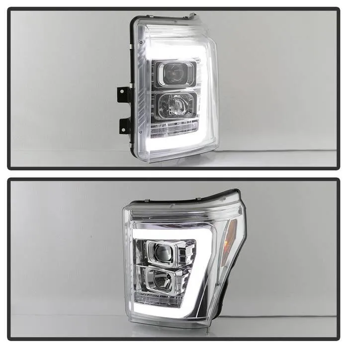 Spyder Projector Headlights Ford F250/350/450 Super Duty (2011-2016) High-Power LED Module / Standard Style