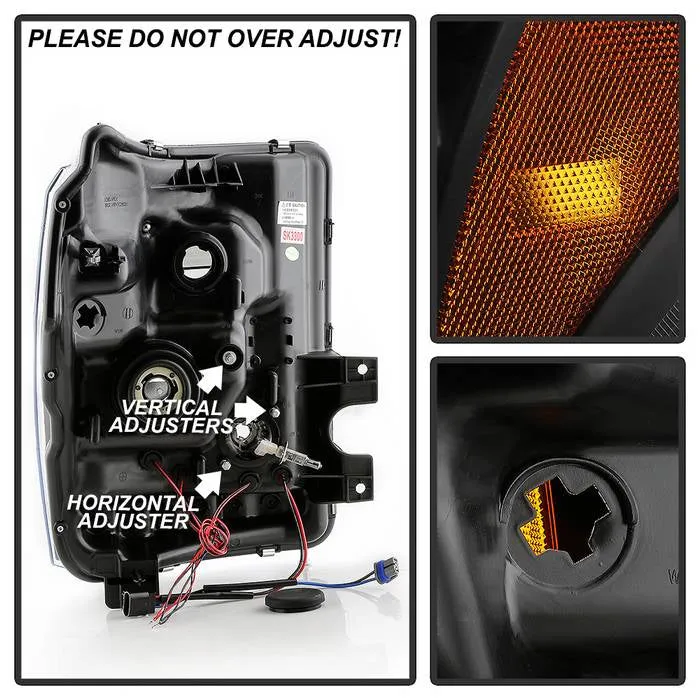 Spyder Projector Headlights Ford F250/350/450 Super Duty (2011-2016) High-Power LED Module / Standard Style