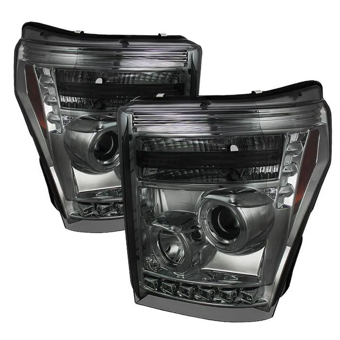 Spyder Projector Headlights Ford F250/350/450 Super Duty (2011-2016) High-Power LED Module / Standard Style