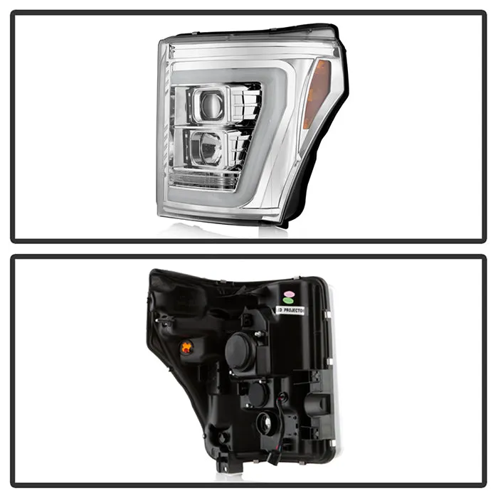 Spyder Projector Headlights Ford F250/350/450 Super Duty (2011-2016) High-Power LED Module / Standard Style