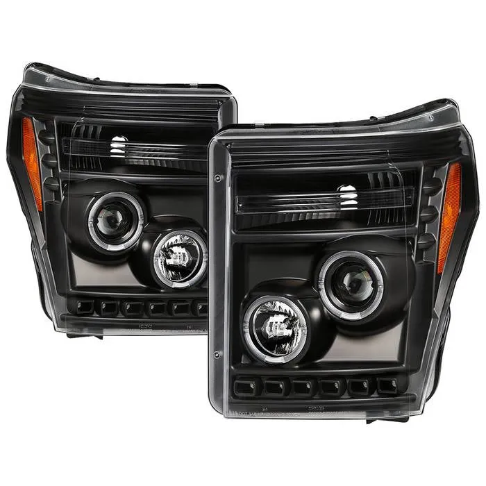 Spyder Projector Headlights Ford F250/350/450 Super Duty (2011-2016) High-Power LED Module / Standard Style