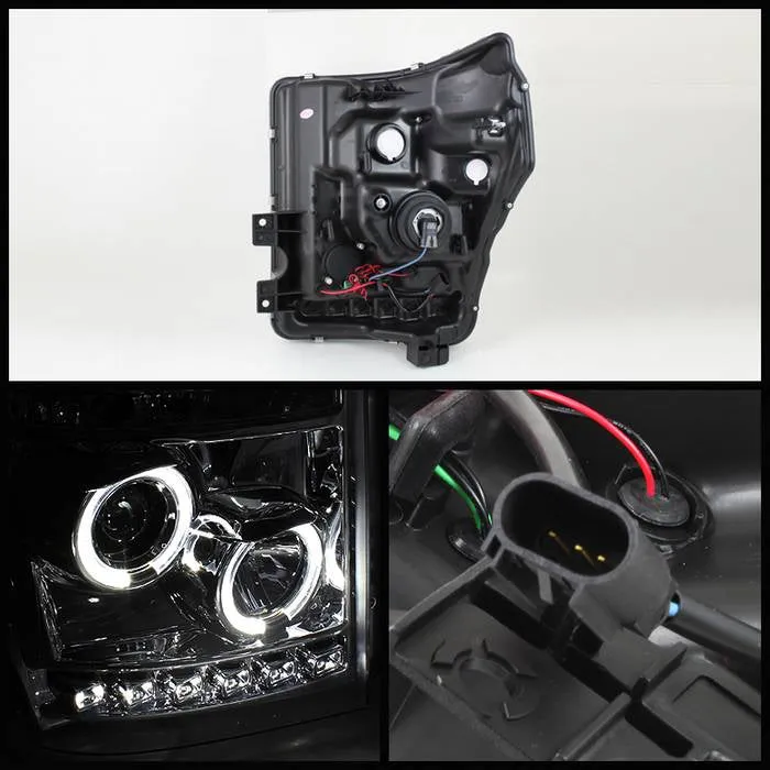 Spyder Projector Headlights Ford F250/350/450 Super Duty (2011-2016) High-Power LED Module / Standard Style