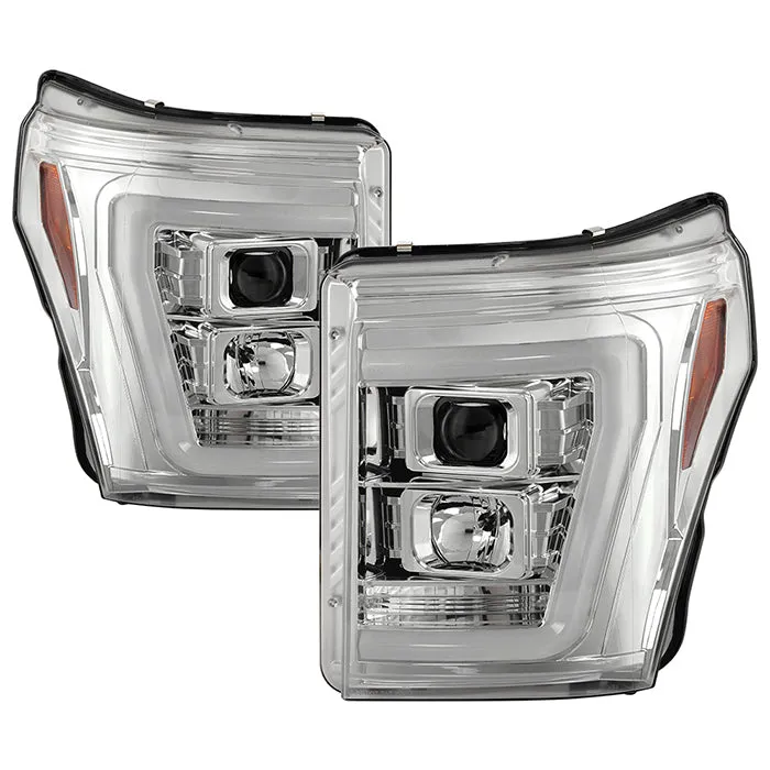 Spyder Projector Headlights Ford F250/350/450 Super Duty (2011-2016) High-Power LED Module / Standard Style
