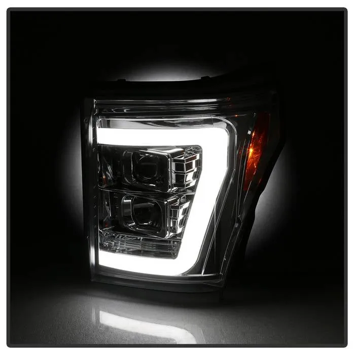 Spyder Projector Headlights Ford F250/350/450 Super Duty (2011-2016) High-Power LED Module / Standard Style