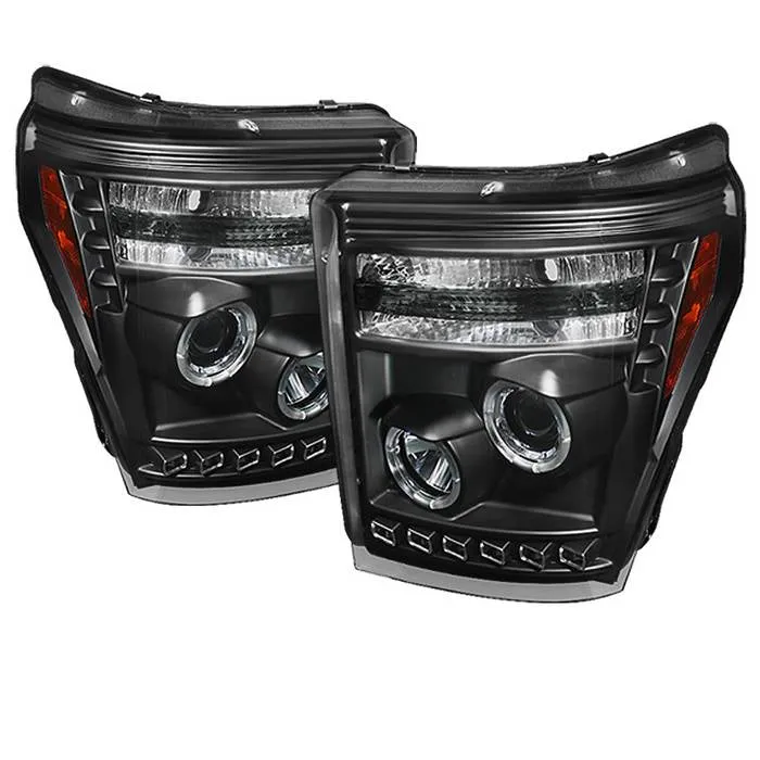 Spyder Projector Headlights Ford F250/350/450 Super Duty (2011-2016) High-Power LED Module / Standard Style