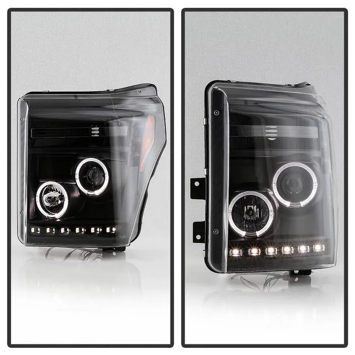 Spyder Projector Headlights Ford F250/350/450 Super Duty (2011-2016) High-Power LED Module / Standard Style