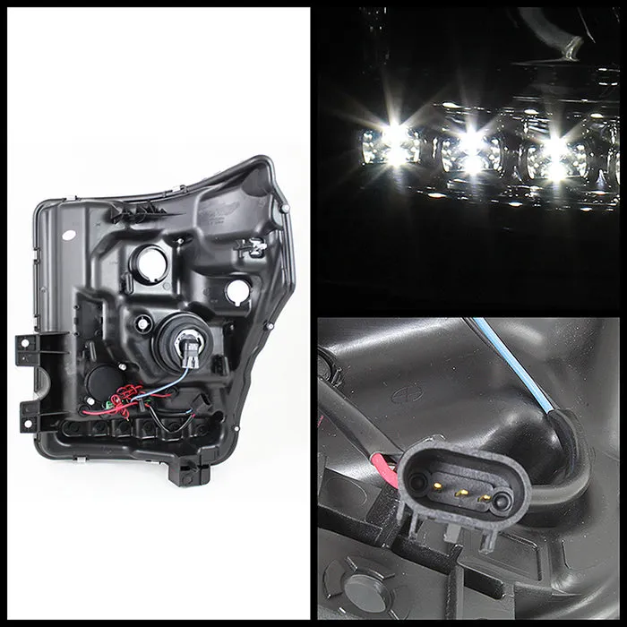 Spyder Projector Headlights Ford F250/350/450 Super Duty (2011-2016) High-Power LED Module / Standard Style