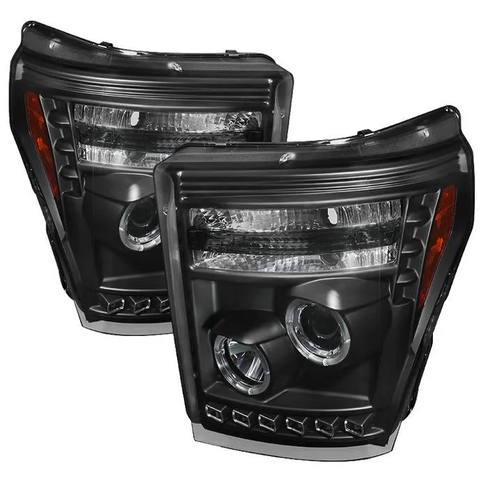 Spyder Projector Headlights Ford F250/350/450 Super Duty (2011-2016) High-Power LED Module / Standard Style