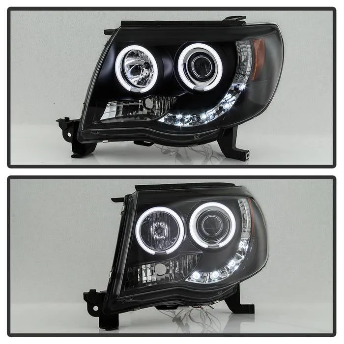 Spyder Projector Headlights Toyota Tacoma (2005-2011) with - High Power LED / CCFL Halo / LED Halo / DRL