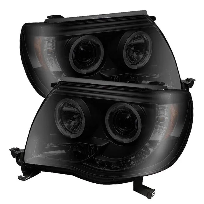 Spyder Projector Headlights Toyota Tacoma (2005-2011) with - High Power LED / CCFL Halo / LED Halo / DRL