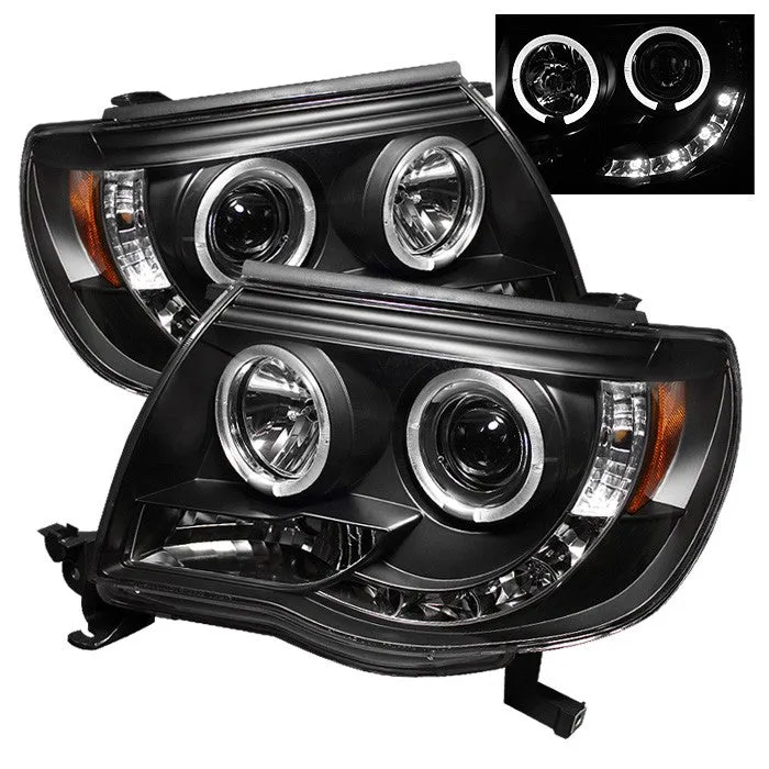 Spyder Projector Headlights Toyota Tacoma (2005-2011) with - High Power LED / CCFL Halo / LED Halo / DRL