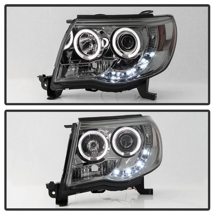 Spyder Projector Headlights Toyota Tacoma (2005-2011) with - High Power LED / CCFL Halo / LED Halo / DRL