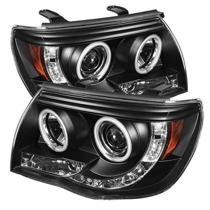Spyder Projector Headlights Toyota Tacoma (2005-2011) with - High Power LED / CCFL Halo / LED Halo / DRL