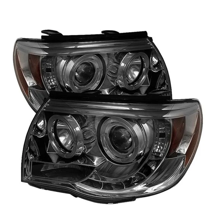Spyder Projector Headlights Toyota Tacoma (2005-2011) with - High Power LED / CCFL Halo / LED Halo / DRL
