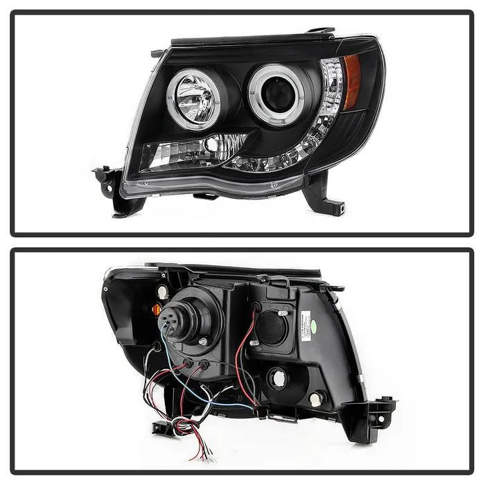 Spyder Projector Headlights Toyota Tacoma (2005-2011) with - High Power LED / CCFL Halo / LED Halo / DRL