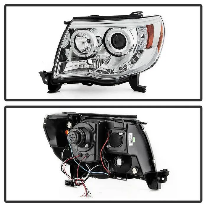 Spyder Projector Headlights Toyota Tacoma (2005-2011) with - High Power LED / CCFL Halo / LED Halo / DRL
