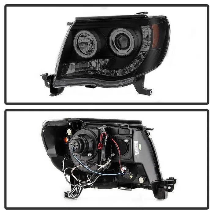 Spyder Projector Headlights Toyota Tacoma (2005-2011) with - High Power LED / CCFL Halo / LED Halo / DRL