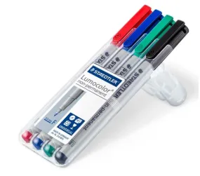 Staedtler 316-WP4-F Lumocolor OHP Non Permanent Marker Pen