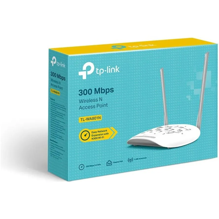 TP-Link TL-WA801N 300 Mbps Wireless N Access Point with Passive PoE and Fast Ethernet Port