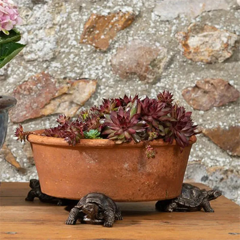 Turtle Flower Pot Stands (3 pieces)