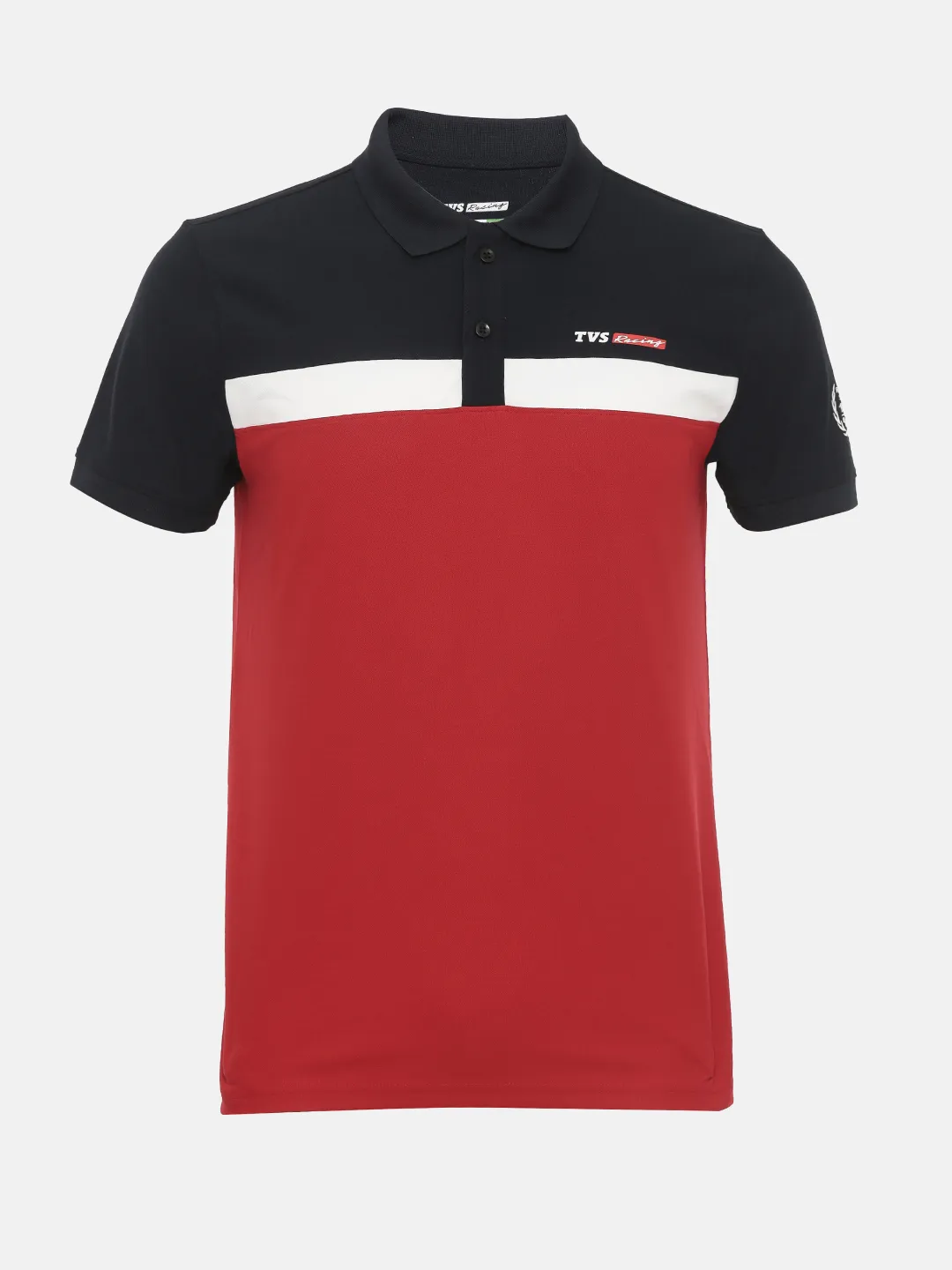 TVS Racing Polo T Shirt Polyester Blue Red