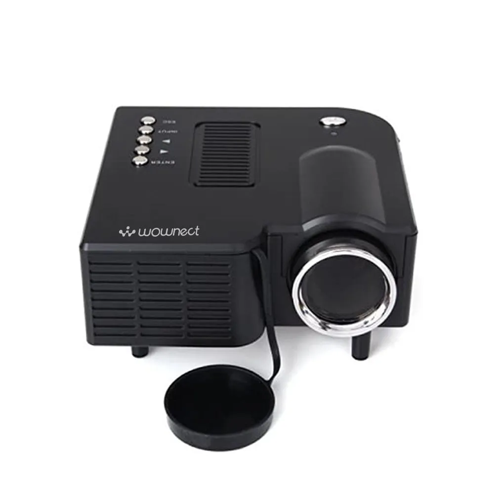 UC28  Mini Portable LED Projector [ 320 x 240 Native Resolution ] Home Cinema Entertainment, Kids Education Projector, Gaming Projector
