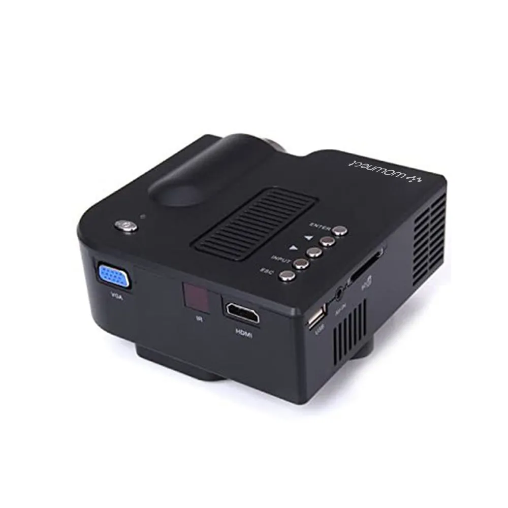UC28  Mini Portable LED Projector [ 320 x 240 Native Resolution ] Home Cinema Entertainment, Kids Education Projector, Gaming Projector