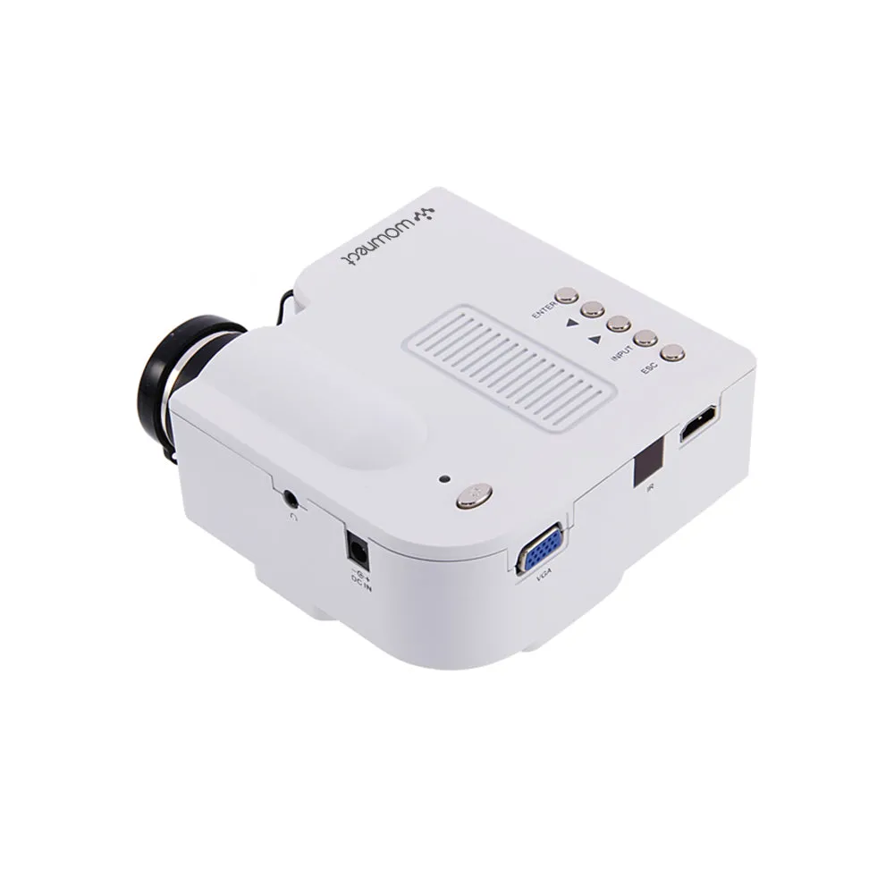 UC28  Mini Portable LED Projector [ 320 x 240 Native Resolution ] Home Cinema Entertainment, Kids Education Projector, Gaming Projector
