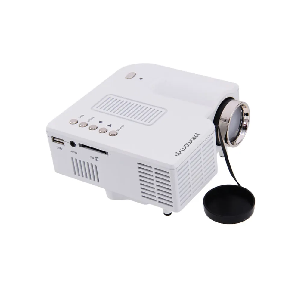 UC28  Mini Portable LED Projector [ 320 x 240 Native Resolution ] Home Cinema Entertainment, Kids Education Projector, Gaming Projector