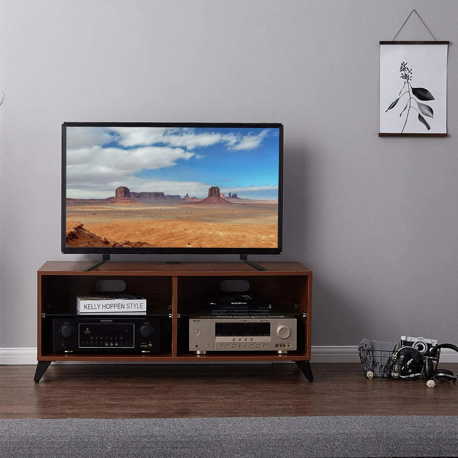 Universal Table Top TV Stand for 27-55 Inch TVs
