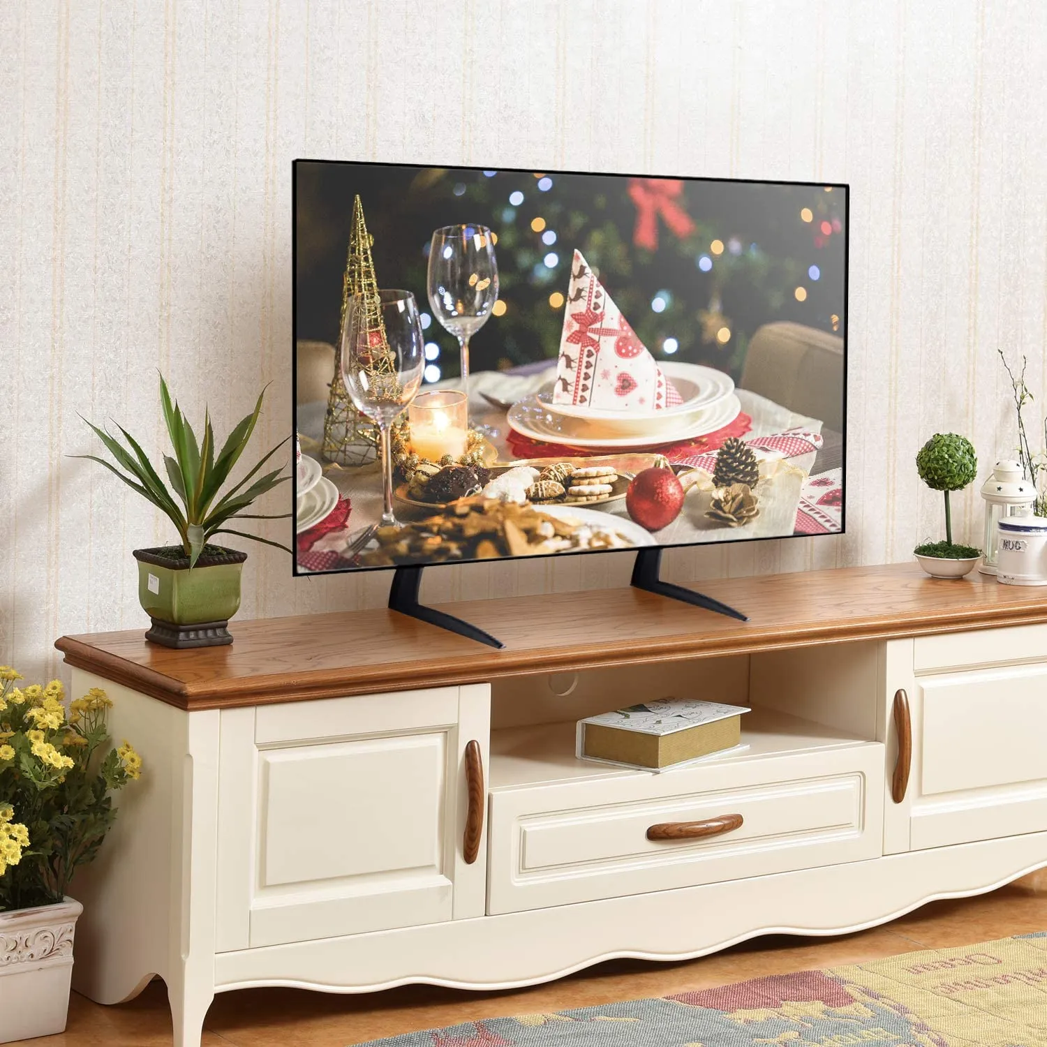 Universal Table Top TV Stand for 27-55 Inch TVs