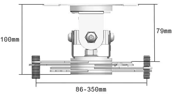 Vision VIS-1932372 Close-Coupled Projector Ceiling Mount