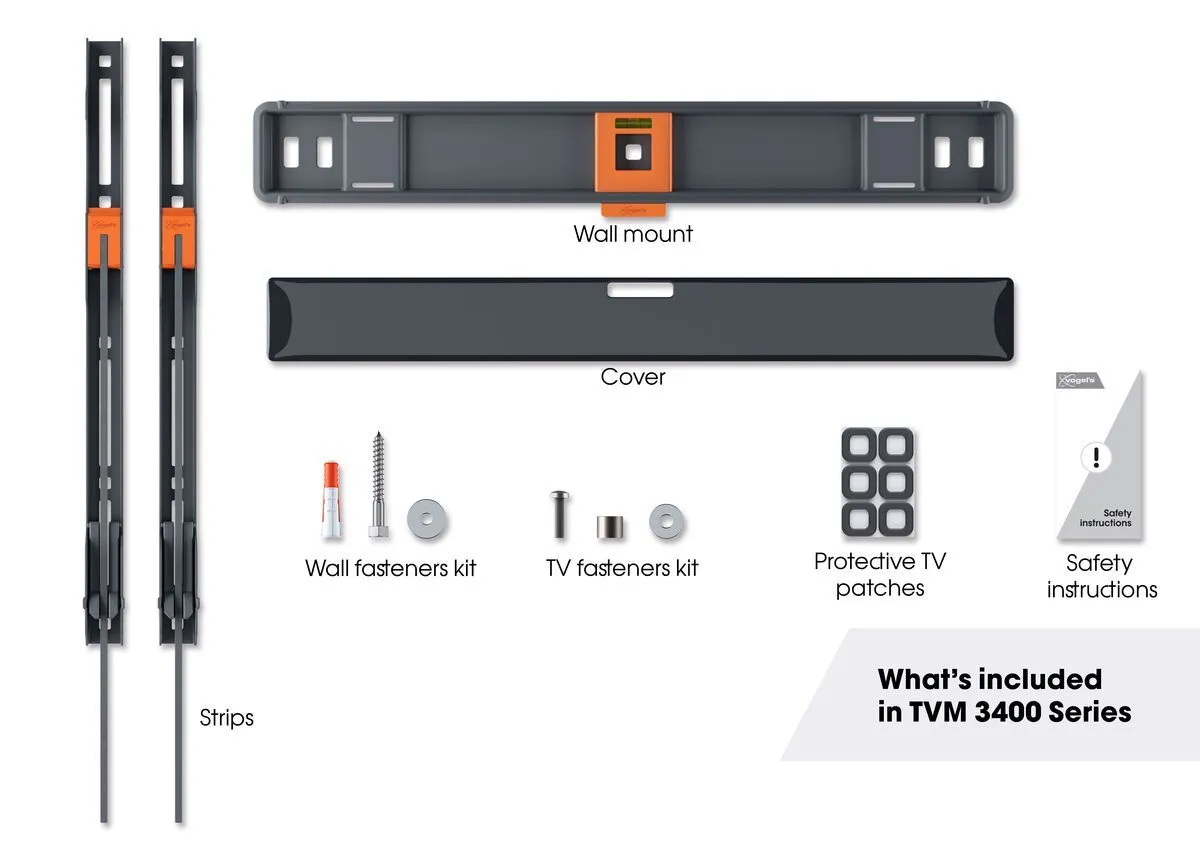Vogels Comfort TVM 3405 Fixed TV Wall Mount for TVs from 32 to 77 inches