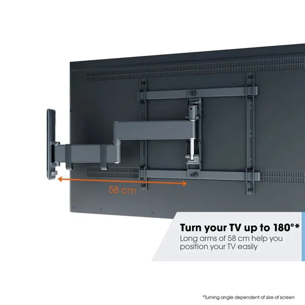 Vogels Comfort TVM 3445 Full-Motion TV Wall Mount for TVs from 32 to 65 inches Black Open Box Clearance