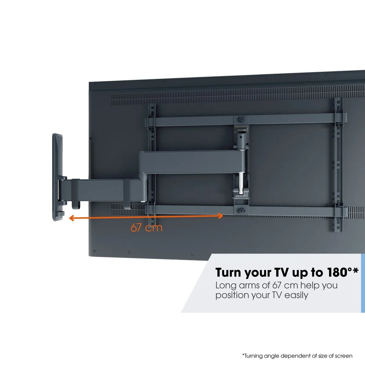 Vogels Comfort TVM 3645 Full-Motion TV Wall Mount for TVs from 40 to 77 inches Black