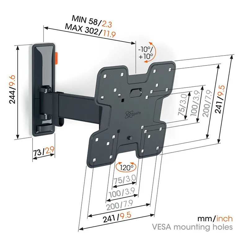 Vogels TVM 3225 Full-Motion TV Wall Mount (Each)