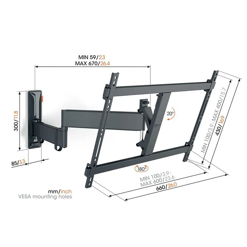 Vogels TVM 3645 Full-Motion TV Wall Mount (Each)