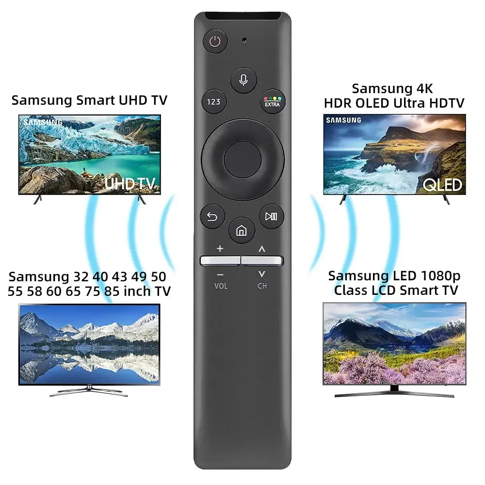 Voice Bluetooth Remote Control Compatible with Samsung Smart TV UHD QLED 4K HDR