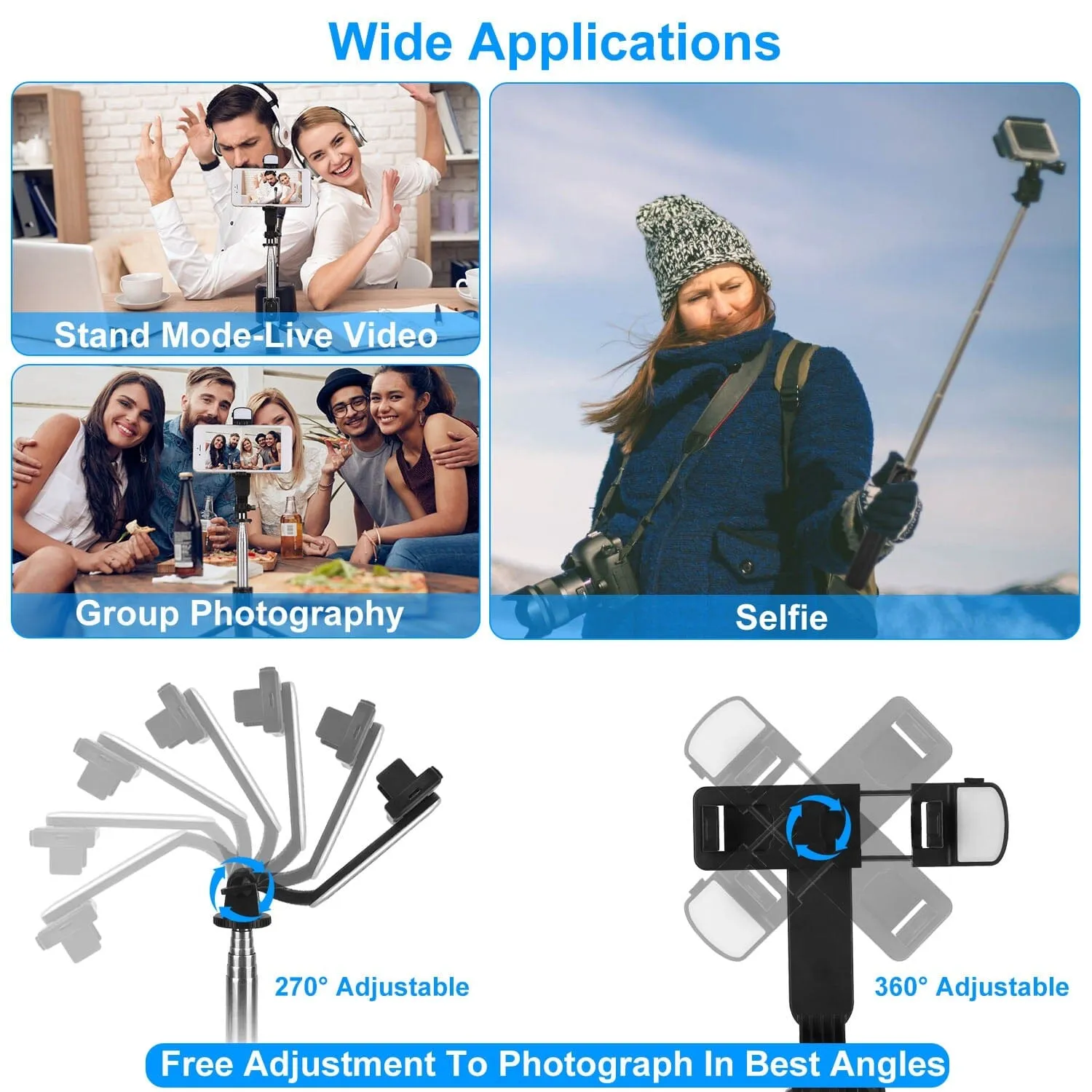 Wireless Selfie Stick Tripod
