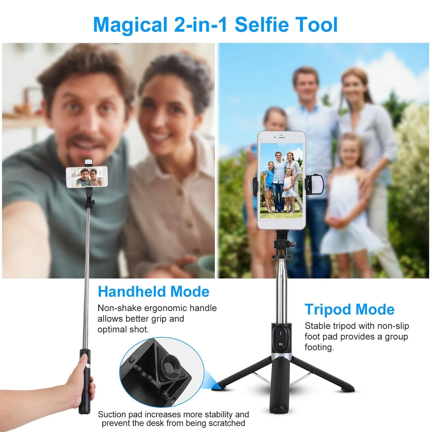 Wireless Selfie Stick Tripod