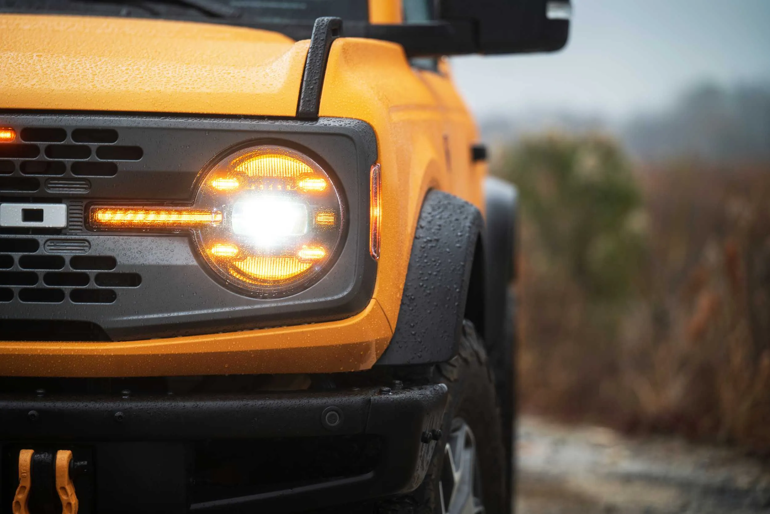 XB LED Headlights: Ford Bronco (21 ) (Pair / Amber DRL)