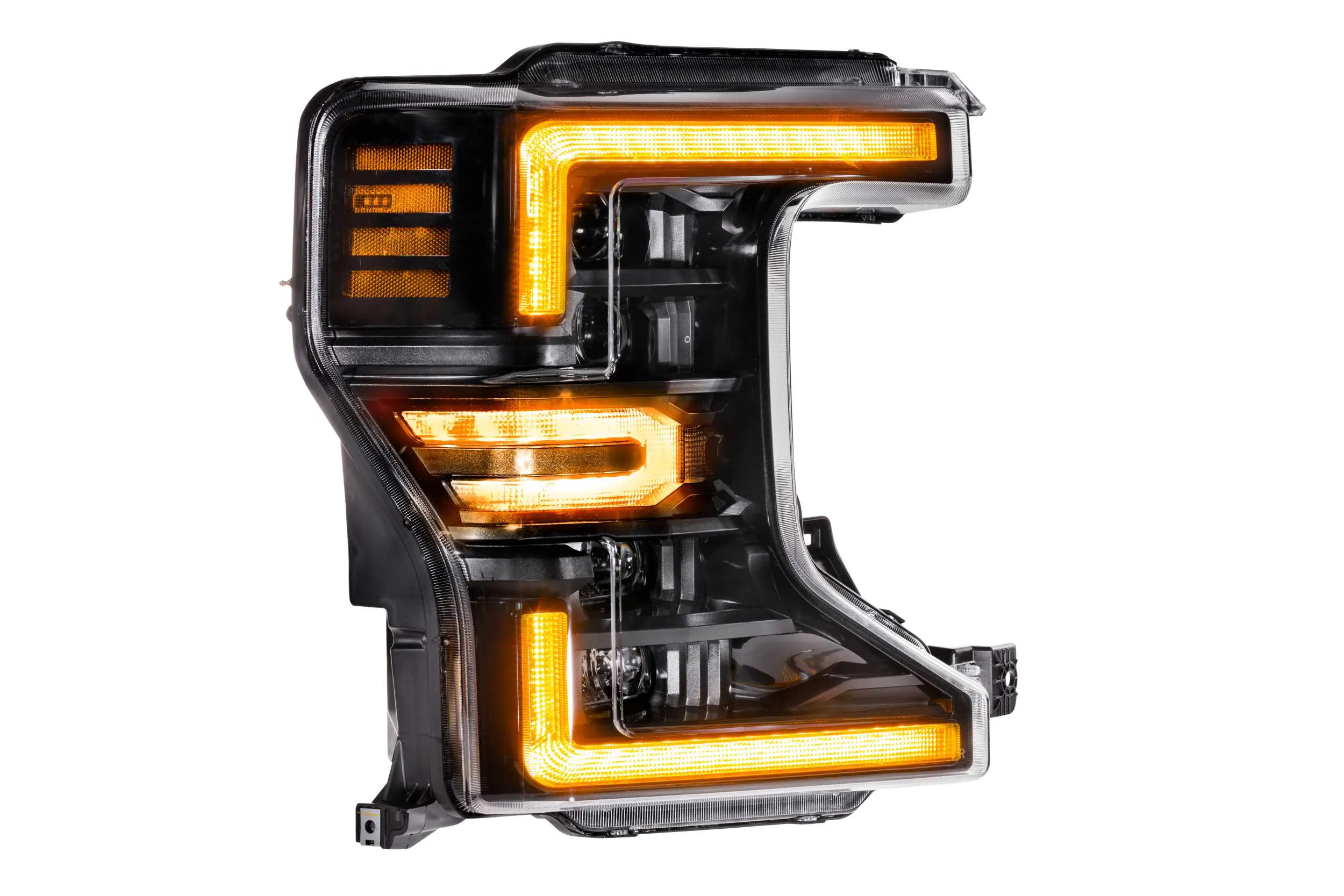 XB LED Headlights: Ford Super Duty (20-22) (Pair / ASM Amber DRL)